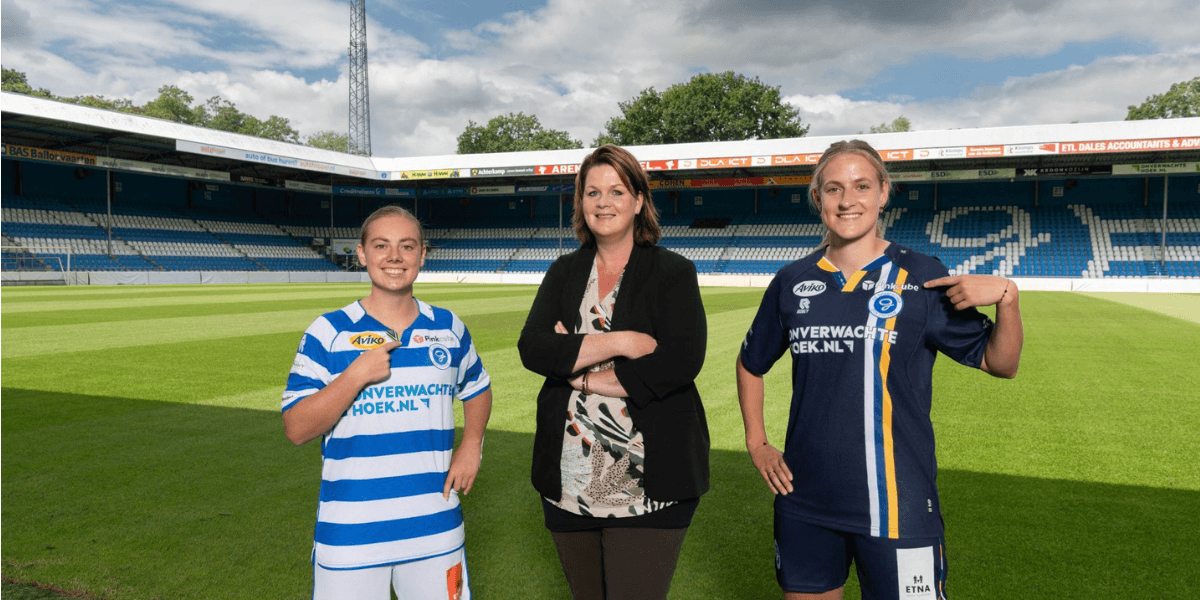 Dit seizoen schittert Pinkcube op het tenue van De Graafschap Vrouwen, en dat maakt ons trots!