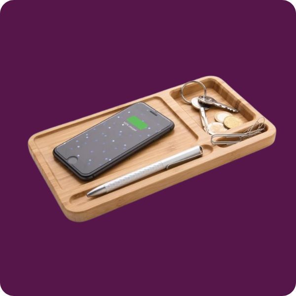 bamboe desk organizer