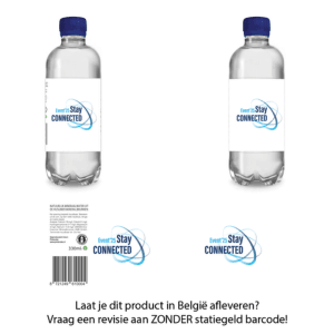 Waterflesje 330 ml – rPET – platte dop