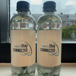 Waterflesje 330 ml – rPET – platte dop