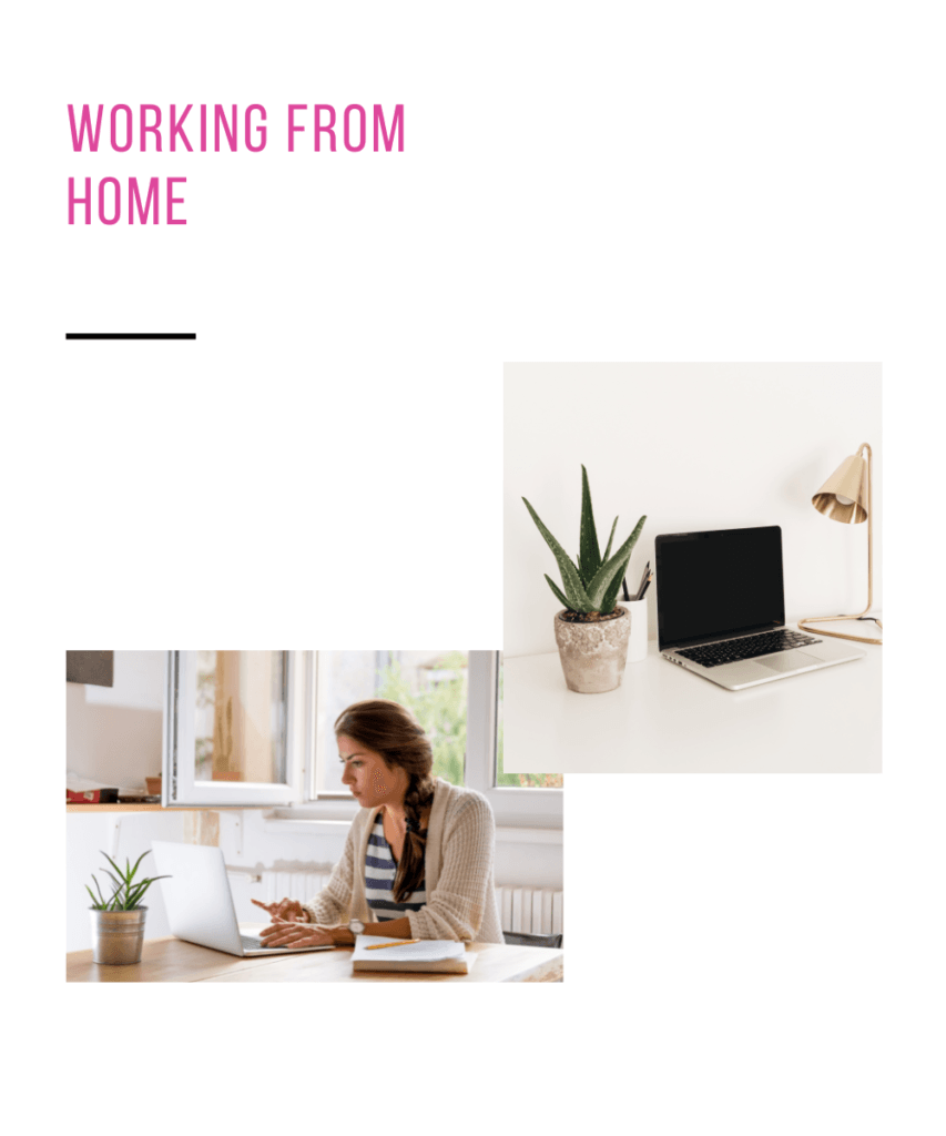 thuiswerkende vrouw en laptop